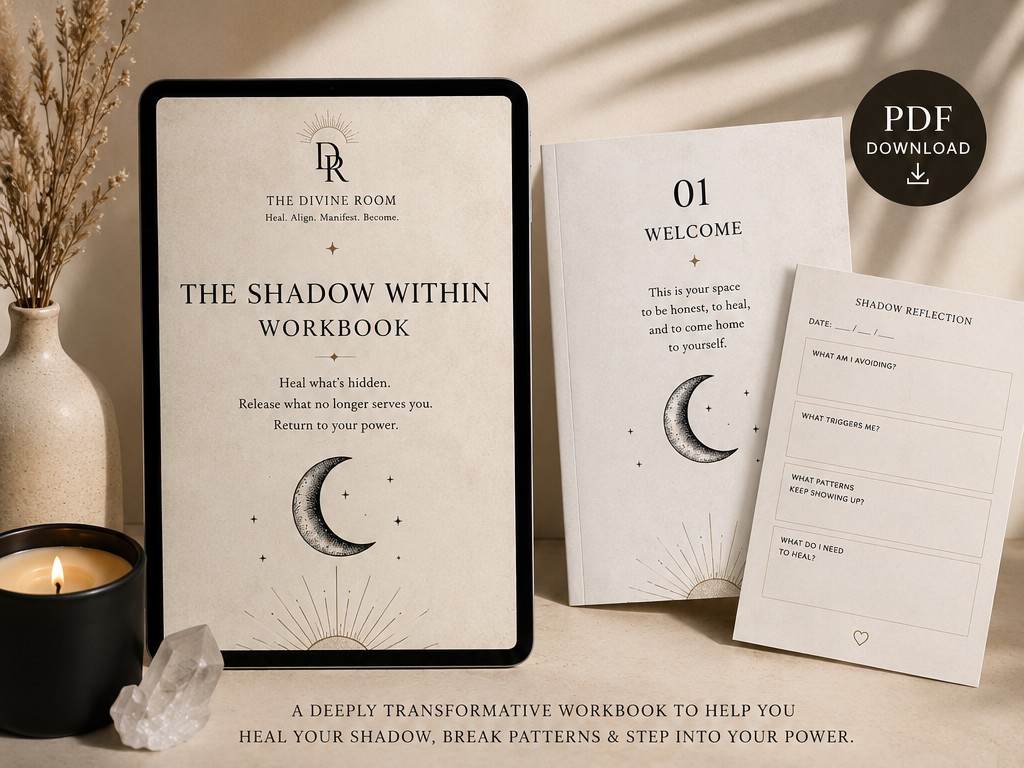 The Shadow Within Workbook — digital PDF workbook mockup